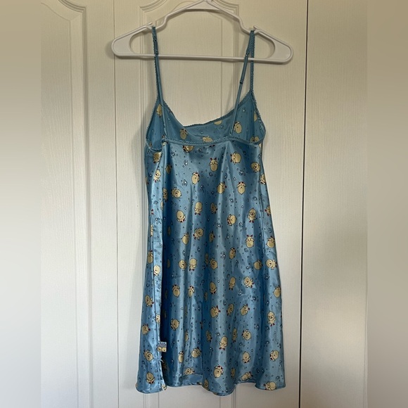 La Senza VINTAGE Satin slip chick print pajamas size small - Picture 5 of 9